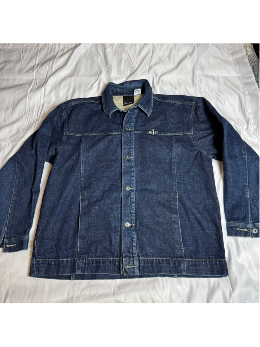 Men's Sean John Denim Lightweight Jacket XXL Blue
